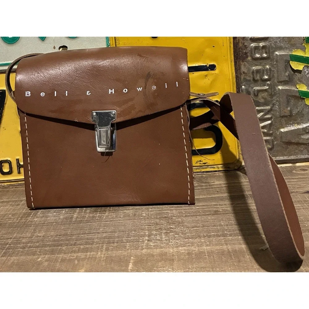 VTG Bell & Howell Top Grain Cowhide Leather Camera Case 8mm